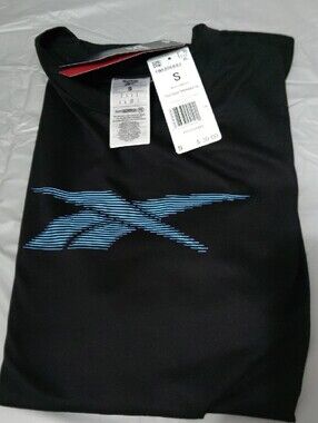Reebok Black T-Shirt with Blue Logo
